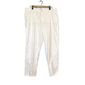 Croft & Barrow 18 Chino Pants Womens White Beach Vacation Pockets Kohls Business